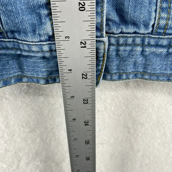 Forever 21 Jean Jacket Women's Sz S Light Wash Blue Button Pocket Denim Collared - Picture 4 of 12